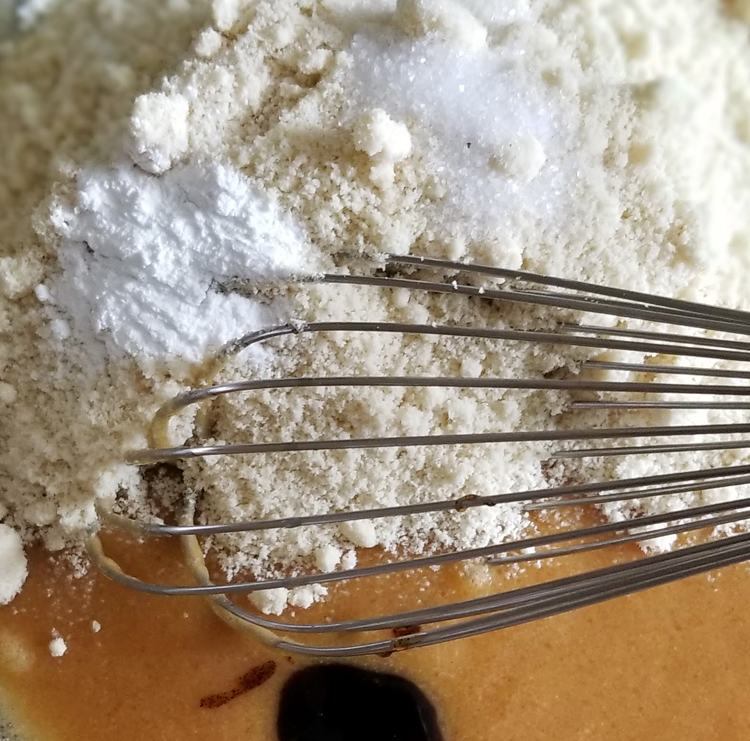 almond flour in batter