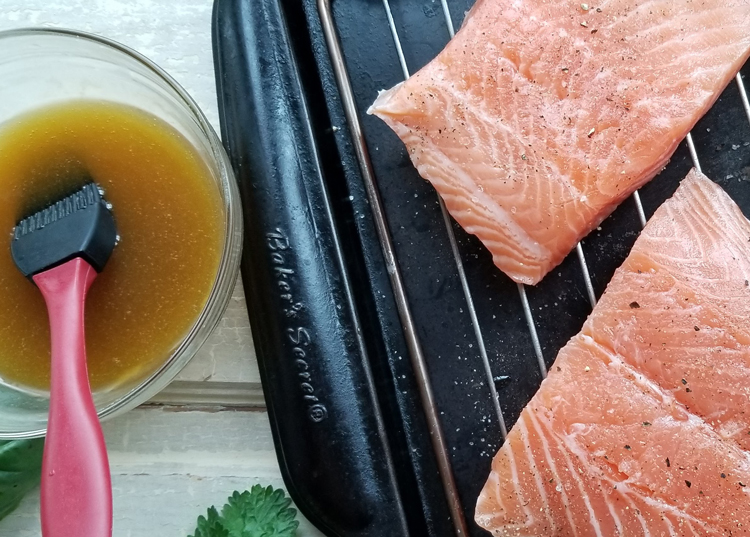 salmon and honey